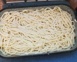 Bolognai spagetti tepsiben recept fázis 3 fotója