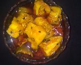 A picture of step 4 of Mango pickle.