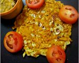 A picture of step 4 of Cabbage Chila.