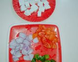 A picture of step 1 of Paneer Tikka.
