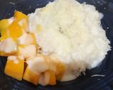 Foto langkah ke 4 dari resep Ketan susu keju mangga.