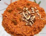 A picture of step 8 of Gajar laddu recipe.
