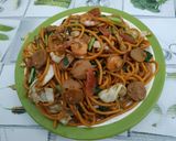 Foto langkah ke 8 dari resep Mie gomak goreng.