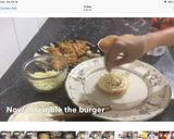A picture of step 6 of Zinger burger recipe restaurant style.