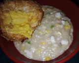 Foto langkah ke 3 dari resep #masakankos Bubur Oat Jagung Tahu PPR.