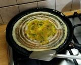 A picture of step 3 of Masala Dosa.