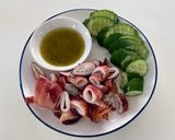 A picture of step 2 of Grilled Squid with Seafood dipping sauce.