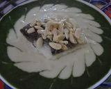Foto del paso 5 de la receta Bacalao con crema de espinacas y puré de almendras