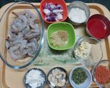A picture of step 1 of Prawn Butter Masala.