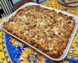 Une image de l'étape 23 de Gratin de coquillettes au lard, 3 fromages, tomates et champignons.