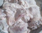 A picture of step 1 of Green Handi chicken.