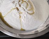 A picture of step 1 of Raj kachori chaat.