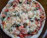 Hình bước làm 5 của món Pizza phô mai