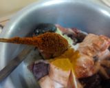 A picture of step 8 of Mutton Kaleji.