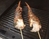 A picture of step 1 of Grilled seafood with a tropical blend of high protein veggies.