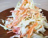 A picture of step 2 of Coleslaw salad.