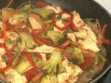 Verduras con pollo salteadas tipo shop suey