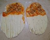 A picture of step 2 of Wool Roll Bread.
