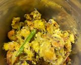 A picture of step 5 of Kathal bichi Chingri Bharta / Jackfruit seed Shrimp mash.