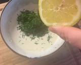 Spinach pancakes, smoked salmon with a creme fraiche and dill recipe step 1 photo
