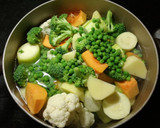 Foto del paso 1 de la receta: Puré de verduras con jamón