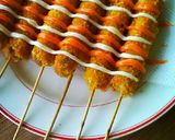 Foto langkah ke 5 dari resep Sate Sosis Crispy.
