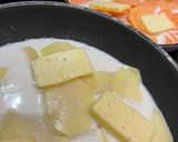 A picture of step 2 of Sweet Potato and Potato Gratin Dauphinois.