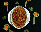A picture of step 8 of Carrot Peas Curry.