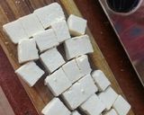 A picture of step 1 of Chilli Paneer.