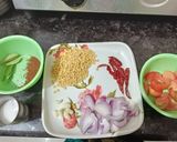 A picture of step 1 of Kaara Chutney.