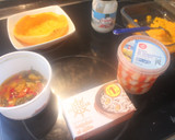 Foto del paso 7 de la receta: Calabaza fría rellena de gambas de surimi y gulas