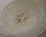 A picture of step 2 of Gujrati kadhi and khichdi.