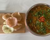 A picture of step 3 of Hariyali moong.