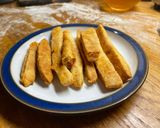 A picture of step 4 of Cheese straws from excess pastry.