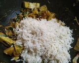 A picture of step 9 of Jackfruit Biryani Pulao.