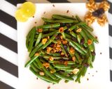 A picture of step 8 of Bean & Walnut Salad.
