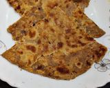 A picture of step 4 of Gud paratha with multigrain flour.