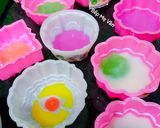 Hình bước làm 3 của món Bánh Trung Thu Rau Câu Nhân Flan