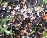 Foto del paso 5 de la receta: Pasta con salsa de alubias negras y rúcula con Agua de mar