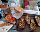 Foto del paso 1 de la receta: Vegetariana - Berenjenas rellenas con arroz yamaní