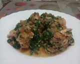 A picture of step 13 of Chicken stew in spinach.