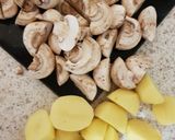 A picture of step 1 of My Peppery All Roast Chicken & Veg Bake. 😀.