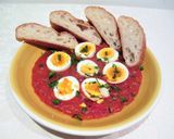 Foto del paso 4 de la receta Tomate en salsa con huevo cocido