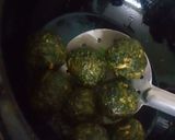 A picture of step 3 of Palak kofta.