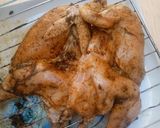 A picture of step 7 of Mandi rice (chicken mandi).