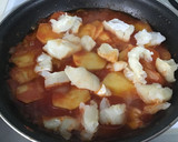 Foto del paso 2 de la receta: Migas de bacalao con gambas y espárragos blancos