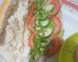 A picture of step 6 of Tuna baton sandwich.