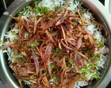 A picture of step 4 of Veg Biryani.