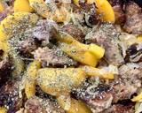 Wątróbka z kurczaka z cebulką i brzoskwiniami 🍑 krok przepisu 4 zdjęcie