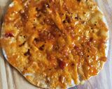 A picture of step 1 of Leftover roti and sabji sandwich.